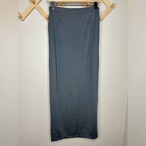 Asilio Gray Skirt Two Side Slits Sz 4